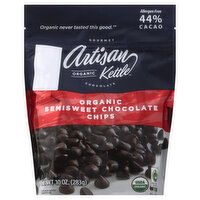 Artisan Kettle Chocolate Chips, Semisweet, Organic, 10 Ounce