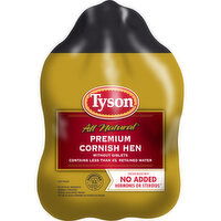 Tyson Frozen Premium Whole Cornish Hen, (Frozen), 22 Ounce