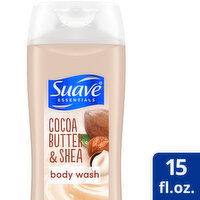 Suave Essentials Creamy Cocoa Butter and Shea, 15 Ounce