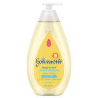 Johnson's Wash & Shampoo, Head-to-Toe, Newborn, 27.1 Fluid ounce