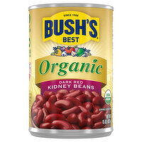 Bush's Best Organic Dark Red Kidney Beans, 15 Ounce