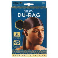 Titan Premium Collection Du-Rag, Silky, Black, 1 Each