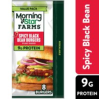 NaN Veggie Burgers, Spicy Black Bean, Value Pack, 18.9 Ounce