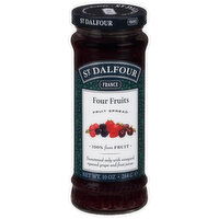 St Dalfour Fruit Spread, Four Fruits, 10 Ounce