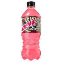 Mtn Dew Soda, Raspberry Lemonade, Zero Sugar, Spark, 20 Fluid ounce