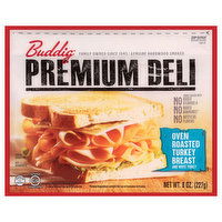Buddig Premium Deli Turkey Breast, Oven Roasted, 8 Ounce