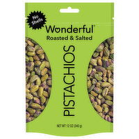 Wonderful Roasted and Salted Pistachios, 12 Ounce