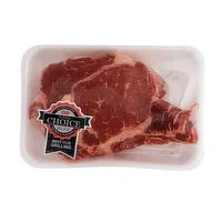 Cub USDA Choice Boneless Beef, Ribeye Steak, Thin Cut, 1.75 Pound