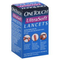 OneTouch UltraSoft Lancets, 100 Each