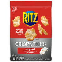 Ritz Crisp & Thins Potato and Wheat Chips, Original, Oven Baked, 7.1 Ounce