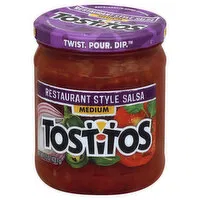 Tostitos Salsa, Restaurant Style, Medium, 15.5 Ounce