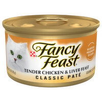 Fancy Feast Cat Food, Tender Chicken & Liver Feast, Classic Pate, 3 Ounce