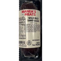 Manea's Wild Rice Summer Sausage, 12 Ounce