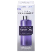 Bausch + Lomb Cleansing Water & Eye Makeup Remover, 3-in-1 Micellar, Lumify, 5.4 Fluid ounce