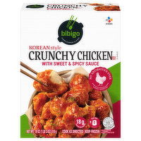 Bibigo Crunchy Chicken, Korean Style, with Sweet & Spicy Sauce, 18 Ounce