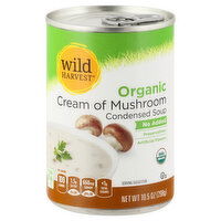 Wild Harvest Condensed Soup, Organic, Cream of Mushroom, 10.5 Ounce