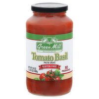 Green Mill Pasta Sauce, Gluten Free, Tomato Basil, 24 Ounce