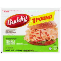 Buddig Turkey, Smoked, Chopped, Pressed, 16 Ounce