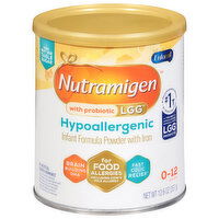 Nutramigen Infant Formula, Powder with Iron, Hypoallergenic, 0-12 Months, 12.6 Ounce