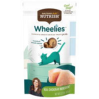 Rachael Ray Nutrish Wheelies Crunchy & Smooth Swirled Real Chicken Treats for Cats, 2.2 Ounce
