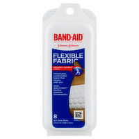 Band-Aid Adhesive Bandages, Flexible Fabric, All One Size, 8 Each