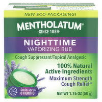 Mentholatum Vaporizing Rub, Nighttime, 1.76 Ounce