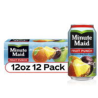 Minute Maid Fruit Punch, Made W/ Real Fruit Juice, 12 Each