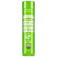 Dr. Bronner's Lip Balm, Organic, Lemon Lime, 0.15 Ounce