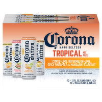 Corona Hard Seltzer, Tropical Mix Pack, 12 Each