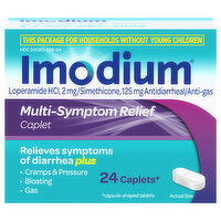 Imodium Multi-Symptom Relief, Caplet, 24 Each