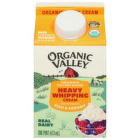 Organic Valley Whipping Cream, Heavy, Organic, 1 Pint