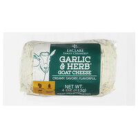 LaClare Family Creamery Goat Cheese, Garlic & Herb, 4 Ounce