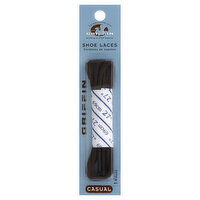 Griffin Shoe Laces, Dress/Casual, Brown, 27 Inch, 1 Each