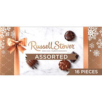 Russell Stover Christmas Assorted Milk & Dark Chocolate Gift Box, 16 Each