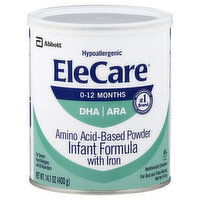 EleCare Infant Formula, with Iron, Amino Acid-Based Powder, 14.1 Ounce