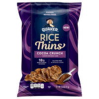 Quaker Rice Thins, Cocoa Crunch, 2.5 Ounce