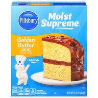 Pillsbury Moist Supreme Cake Mix, Golden Butter, 15.25 Ounce