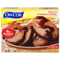 On-Cor Gravy & Salisbury Steaks, 6 Each