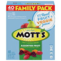 Mott's Fruit Flavored Snacks, Assorted Fruit, Family Size, 40 Each