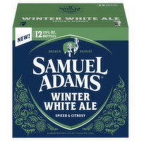 Samuel Adams Winter White Ale Spiced & Citrusy Beer, 12 Each