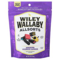 Wiley Wallaby Licorice Candies, Assorted, Allsorts, 8 Ounce