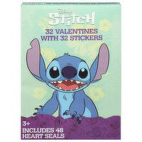 Paper Magic Group Valentines, with Stickers, Disney Stitch, 3+, 1 Each