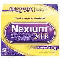 Nexium Acid Reducer, 24HR, 20 mg, Capsules, 42 Each