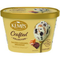 Kemps Crafted Collection Crafted Collection Salted Caramel Brownie Ice Cream, 1.5 Quart
