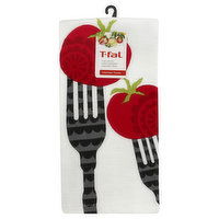 T-fal Kitchen Towel, Dual, Fork Print, 1 Each