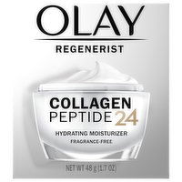 Olay Regenerist Hydrating Moisturizer, Collagen Peptide 24, Fragrance-Free, 1.7 Ounce