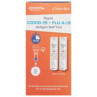 Speedy Swab Antigen Self-Test, COVID-19 + Flu A&B, Rapid, 2 Each