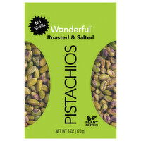 Wonderful Roasted & Salted Pistachios, 6 Ounce