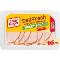 Oscar Mayer Mesquite Smoked Turkey Breast Sliced Lunch Meat Family Size, 16 Ounce