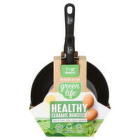 Green Life Fry Pan Set, Healthy Ceramic Nonstick, 7 Inches + 10 Inches, 1 Each